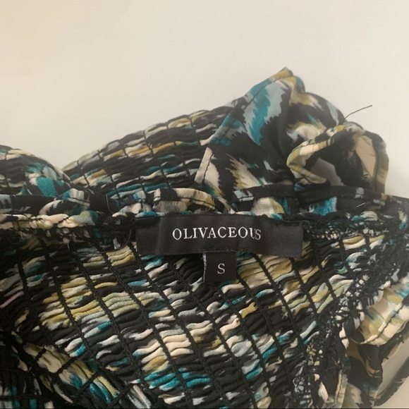 Green Blue and Black Printed Tank Top - Picture 2 of 2